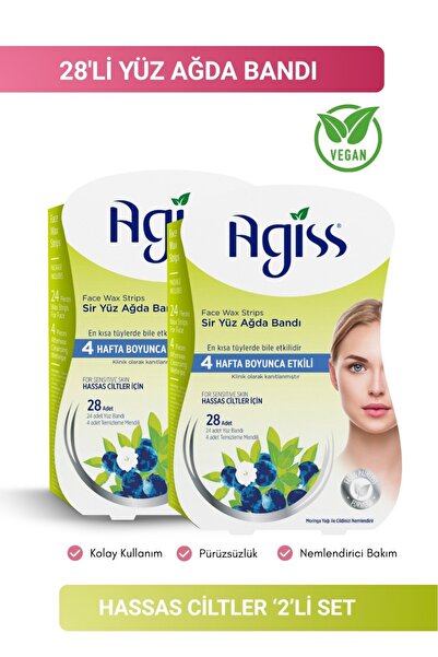 AGISS Sir Ağda Bandı 28'li Hassas Ciltler 2'li set