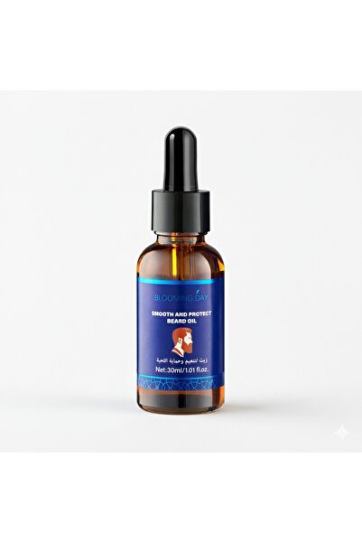 BLOOMING DAY زيت العناية اليومية باللحية 30 مل - لحية خفيفة الوزن وغير دهنية،...