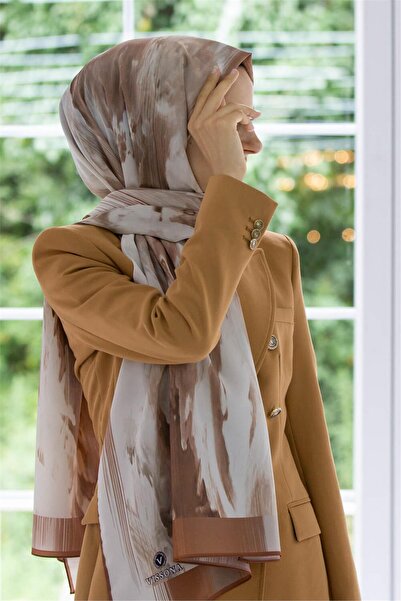 Vissona Розкішний шовк Медіна - з батиковим візерунком, кольору бавовни, 75x1...