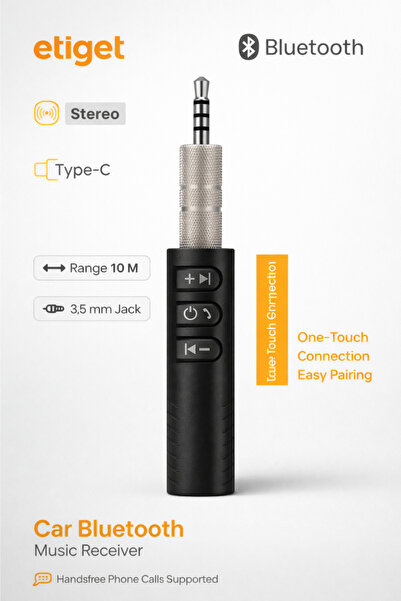 Etiget Bluetooth Araç Kiti 3.5mm Aux Kablosuz Ses Alıcısı