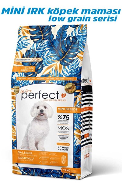 PERFECT Mini Irk Az Tahıllı/Düşük Tahıllı Somon Balıklı 3 Kg Köpek Maması