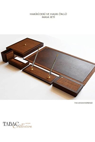Tabac Woven Hakiki Deri Sümen Takımı 740-11 Renk : Maya