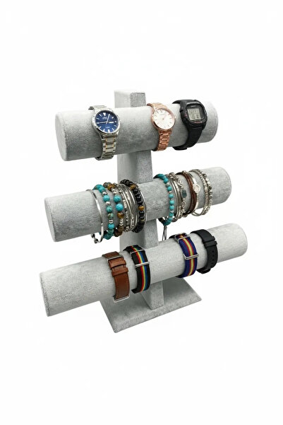 MeGass Dekor Domestic Production Suede Fabric Gray Color Triple Stage 30/26cm...