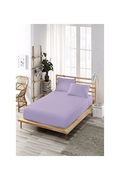 Sarev Bazaar Teo Double Fitted Sheet Set - Lilac