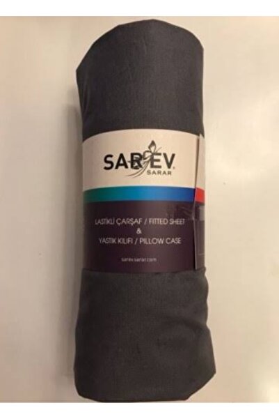 Sarev Bed Sheet Anthracite Single 100x200