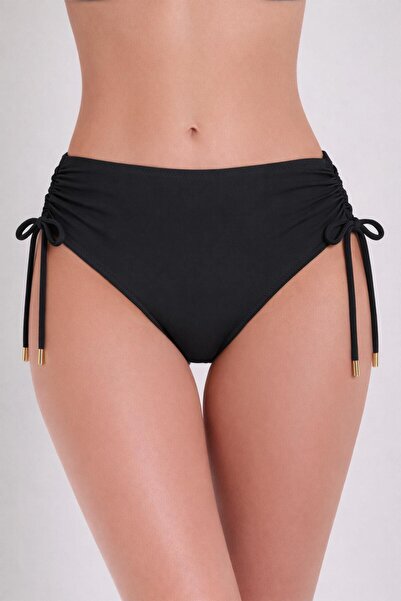 AYYILDIZ 63059 Černý spodní díl bikin s vysokým pasem