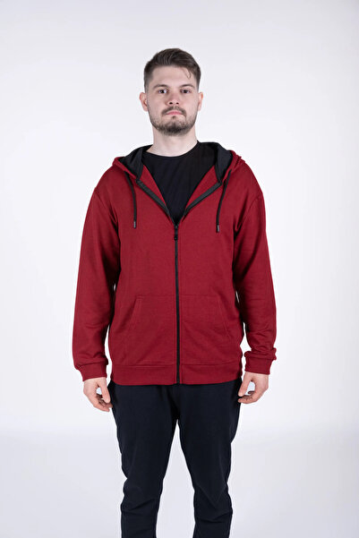 defys Defy's Arda Men's Cotton 2 Thread Non-Shardon O Oversized K Hooded Zipp...