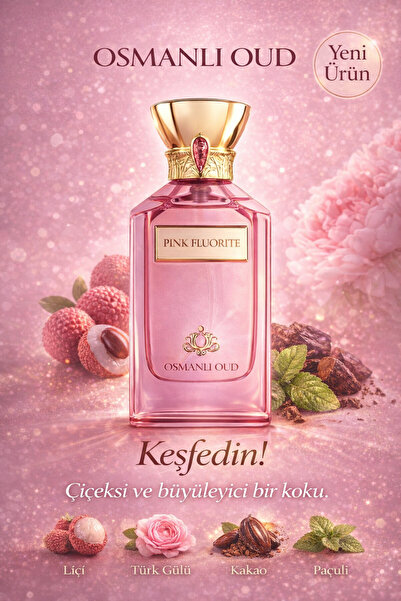 Osmanlı Oud Pink Fluorite Kadın Parfümü EDP 100 ml - Çiçeksi Şipre Kalıcı Niş...