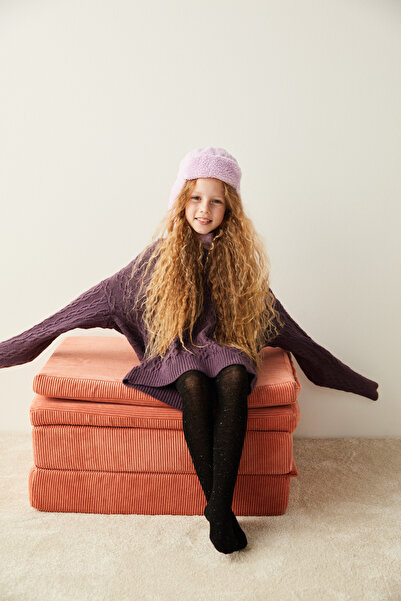 Penti Black Girl's Glittery Pantyhose