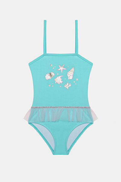 Penti Girl's Starfish Light Blue Swimsuit