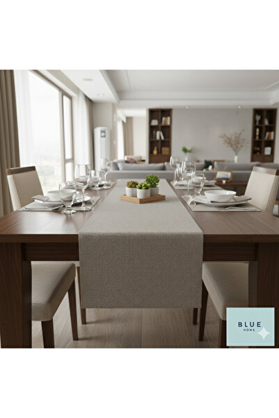 Blue Home مفرش طاولة منسوج من مادة PVC مقاوم للحرارة وغير قابل للانزلاق وقابل...