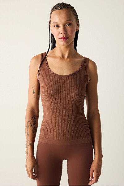 Penti Glitter Brown Seamless Top