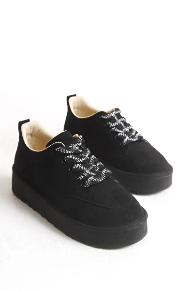 Lively Stylish Nora Daily Lace-Up Thick Sole Suede Shoes