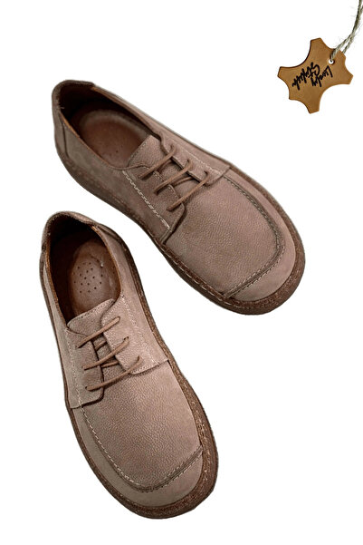 Lively Stylish Dora Genuine Leather Nubuck Comfort Sole Lace-Up Casual Women'...
