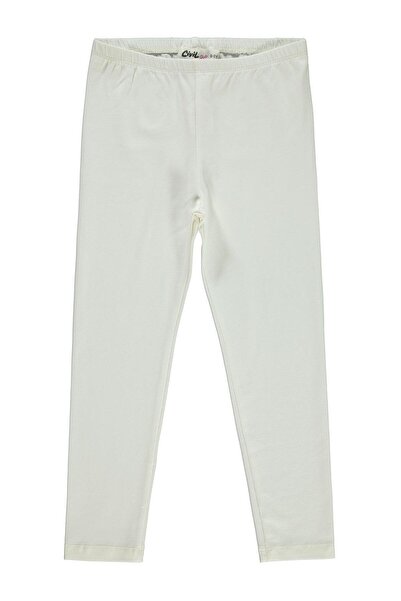 Civil Girls Basic 10-13 Yaş Tayt - Ekru 11-12 Yaş