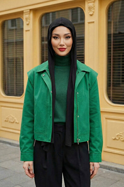 Aisha's Design Penye Boneli Hazır Penye Kapşon Şal İkili Takım,PS-57,Siyah