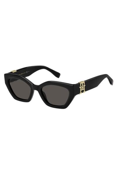 Tommy Hilfiger Th 1979/S 807Ir Women's Black Cat Eye Sunglasses