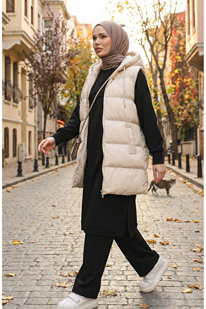 sefamerve Crna tunika i komplet pantalona - 0549-05, dva niza