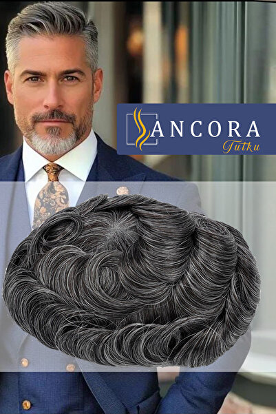 SP sacprotezim yepyeni bir sen SP Protez Saç Ancora 8x10 1B %40 Beyazlı Ince ...