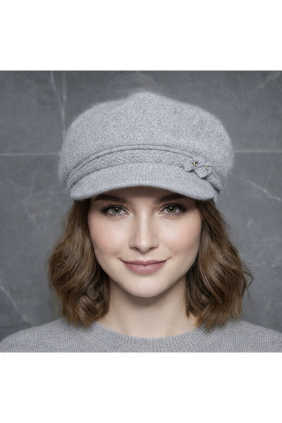 Şirin Giyim Aksesuar Yumuşak Dokulu Yünlü Şık Kasket Şapka