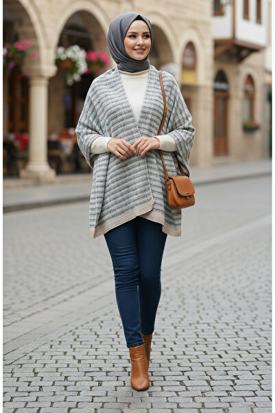 sefamerve شال الكتف 1070-01 أخضر كاجلا