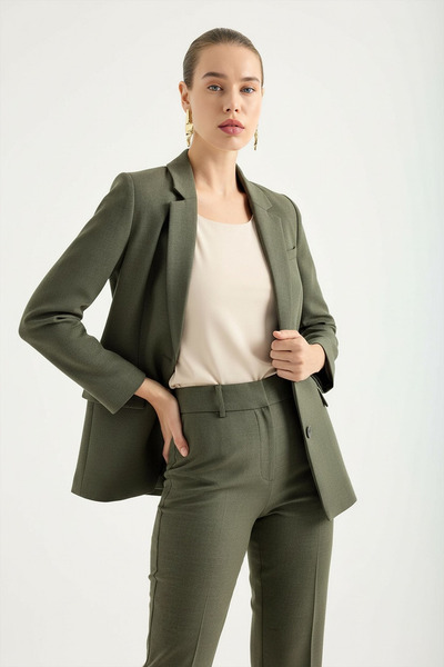 Masha Kate Çift Düğmeli Blazer Takım Ceket