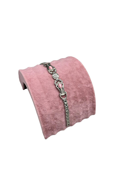 MeGass Dekor Yerli Üretim Süet Kumaş Pembe Renk 14 /11 Cm Bileklik Künye Standi