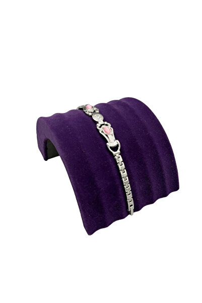 MeGass Dekor حامل بصمة سوار من قماش الجلد المدبوغ باللون الأرجواني مقاس 14/11 سم