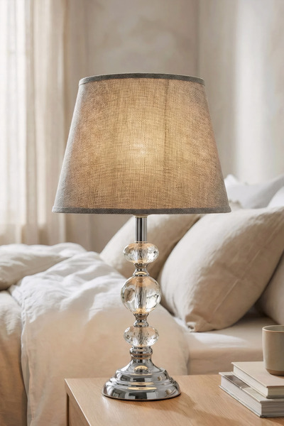 Coka Rosa Gümüş Abajur