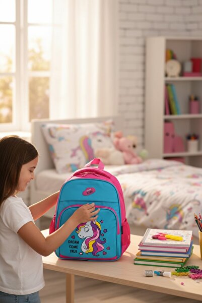 Kidessa 1234 Unisex Kindergarten Bag with Anatomical Back Structure