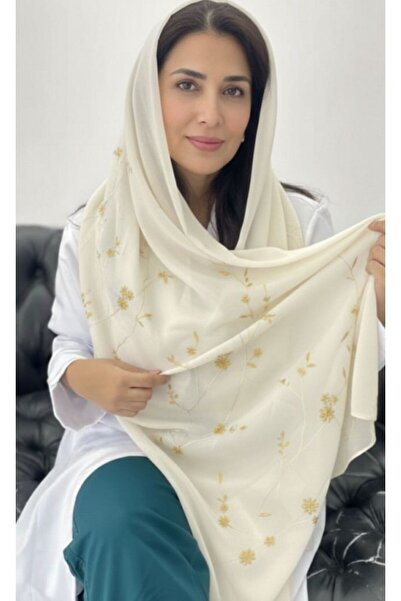 Veil Designer طرحةبوال سكري بتطريزذهبي علي كامل الطرحع بقماش ياباني لمقاس : 6...