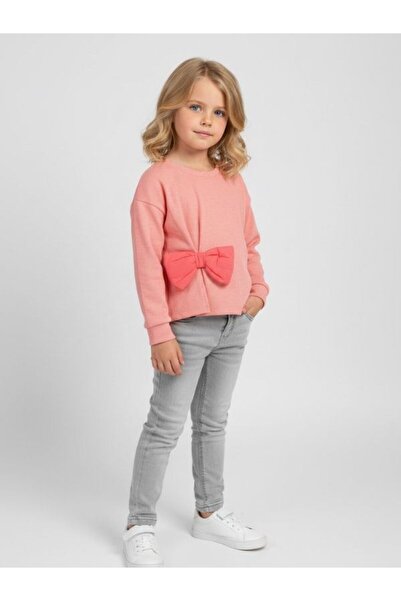 Çikoby Bluză țesută cu fundă pentru fete