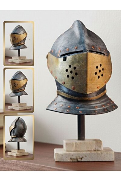 Store Dekoratif Şövalye Kask Şövalye Miğfer Obje Biblo