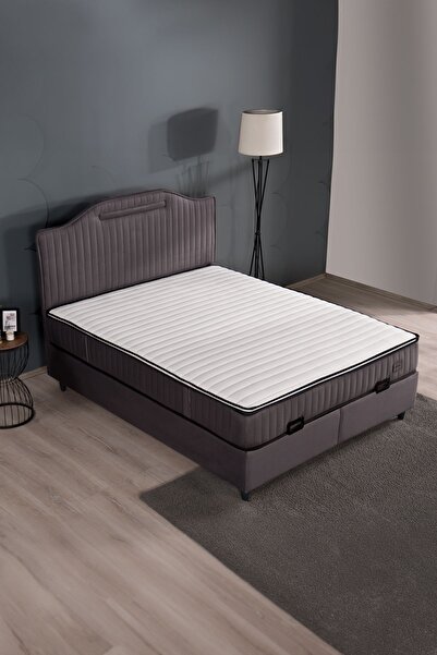 Kilim Mobilya Royal Lux Sandıklı Baza Başlık Paket Yaylı Pedli Yatak Seti Ant...