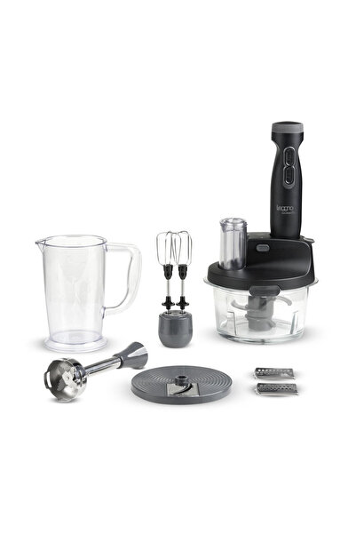 Leggno Gourmet Pro Glass Bowl Blender Set Black