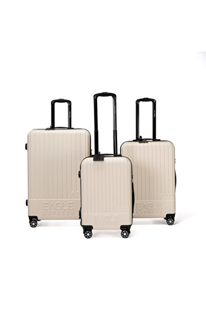 EAGLE EXPRESS طقم حقائب سفر بعجلات صلبة من مادة ABS من فيوجن - 3 قطع - تصميم ...