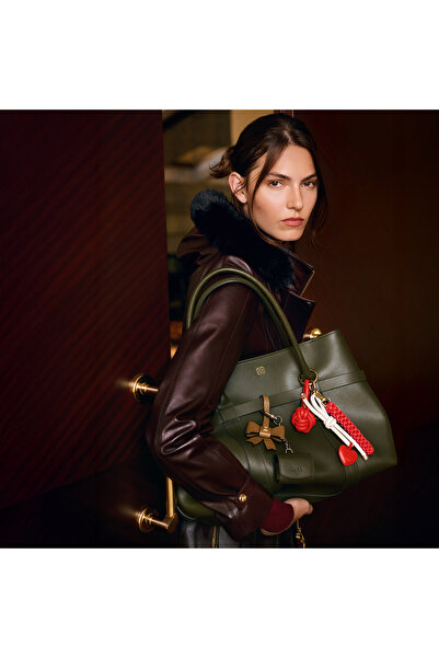 Desa Kadın Yeşil Cüzdan Aksesuarlı Deri Omuz Çantası