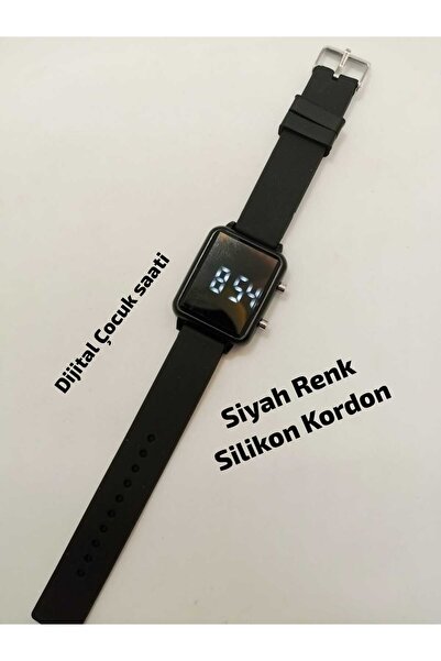 Brality Dijital Led Ekran - Çocuk Kol Saati - Siyah Renk Silikon Kordon