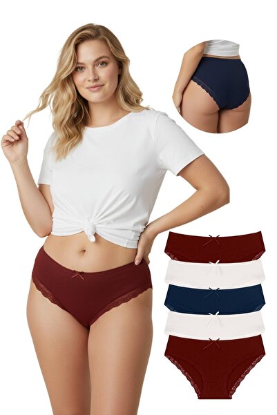 Newlilla 1909 Мереживні трусики з підвернутими краями, набір з 5 штук 1909-v5