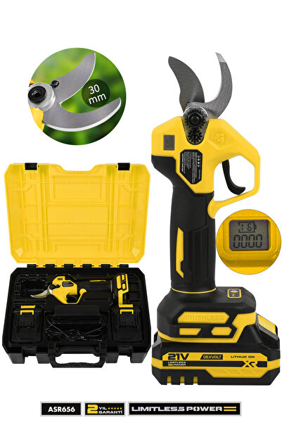 ASSUR Profesyonel 21V Çift Akülü Ağaç Odun Dal Kesme Makinası Şarjlı Dijital ...