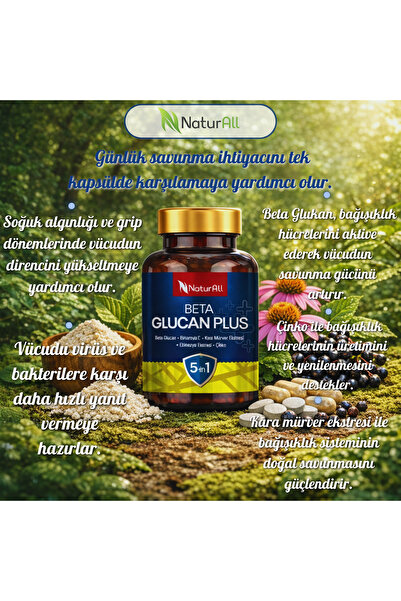Naturall Beta Glucan Plus - Bağışıklık Sistemi Güçlendirici