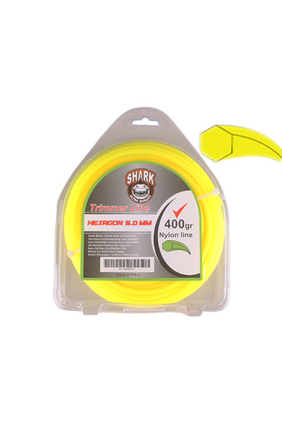 Shark Motorlu Tırpan Için Misina 5.00 Mm 400 Gr Altıgen