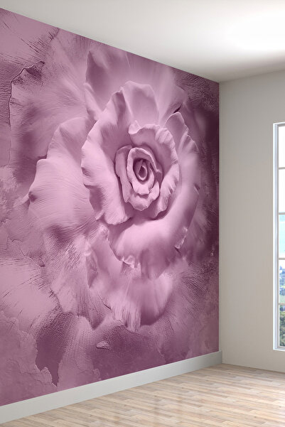 dreamwall Duvar Kağıdı 3d Pembe Gül Desenli Isı Ve Ses Yalıtımlı Sağlıklı Tek...