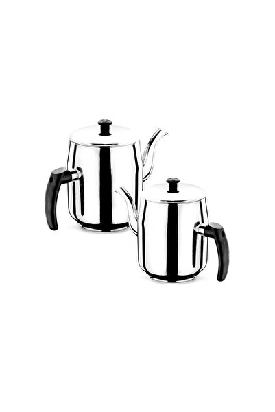 Genel Markalar Ulutaş Siyah 430 Kalite Paslanmaz Çelik 2,00 Lt Bakalit Kulp K...