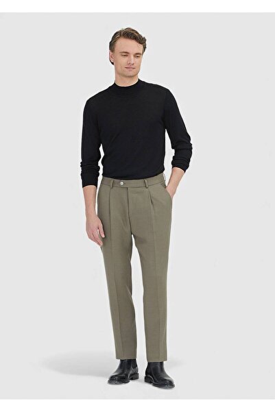 Ramsey Pantaloni casual din amestec de lână, cu croiala obișnuită, țesuți din...