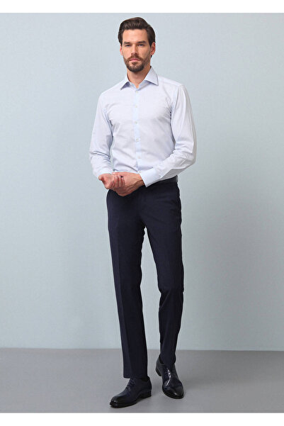 Ramsey Saks Straight Fabric Modern Fit Classic Wool Blend Pants