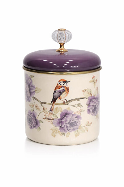 PR HOME جرة توابل فيوريلا مطلية بالمينا مقاس وسط 12 سم