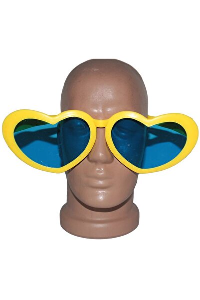 Pandoli Partidolu Kalpli Mega Parti Gözlüğü Sarı Renk 1 Adet