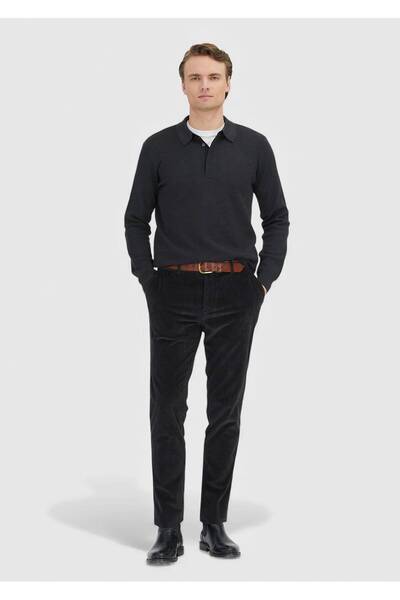 Ramsey Антрацит, с равен плат, подходящ за джогинг, кадифени, ежедневни панта...