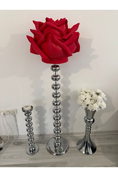 Rose bloome Eva gül lambader şapkası kırmızı